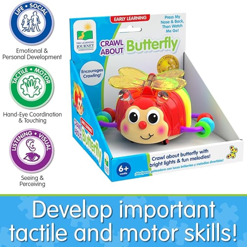 NWOT: Early Learning Crawl about Butterfly Lights Up￼ With Fun Melodies. ￼